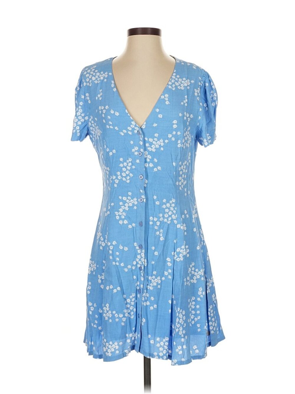 Jack WIlls 90s Blue Floral Mini Dress